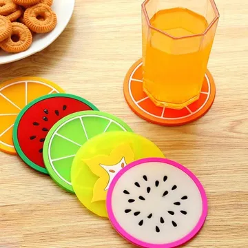 Silicone Fruit Cup Mat Pad Coaster 